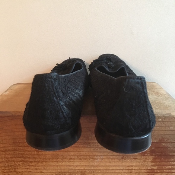 Joan and David Black Brocade Loafers Size 9 - Picture 5 of 6